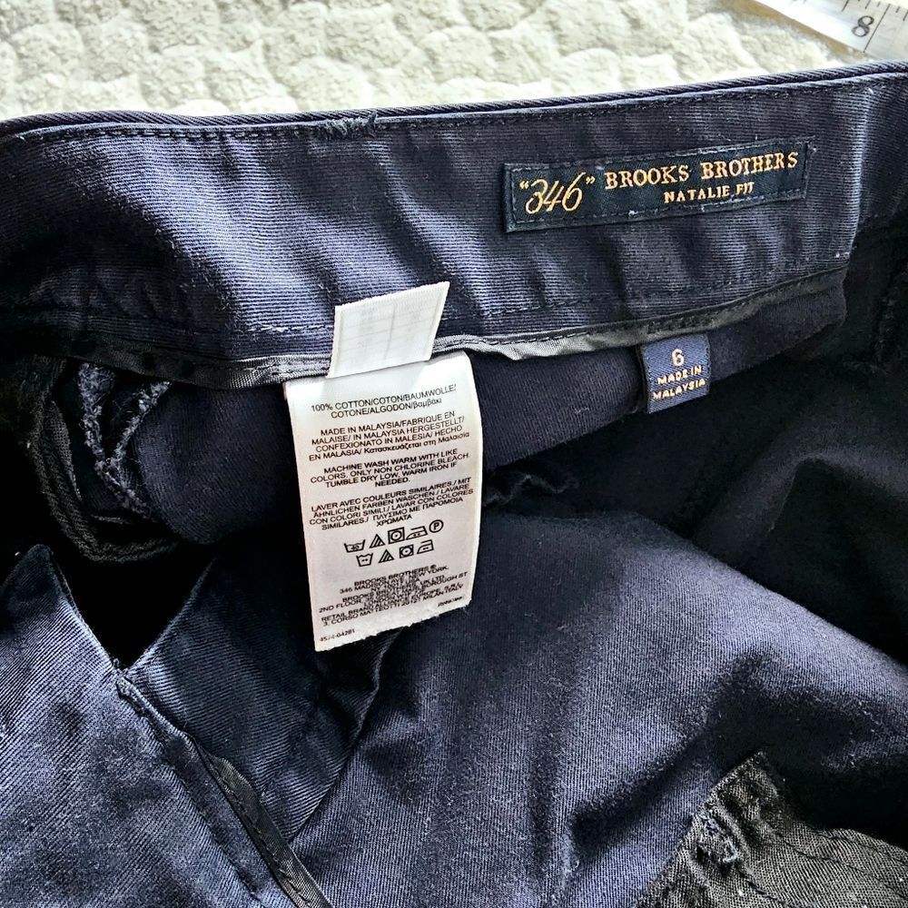 Brooks Brothers Natalie Fit navy blue casual pants, size 6 - Picture 5 of 10